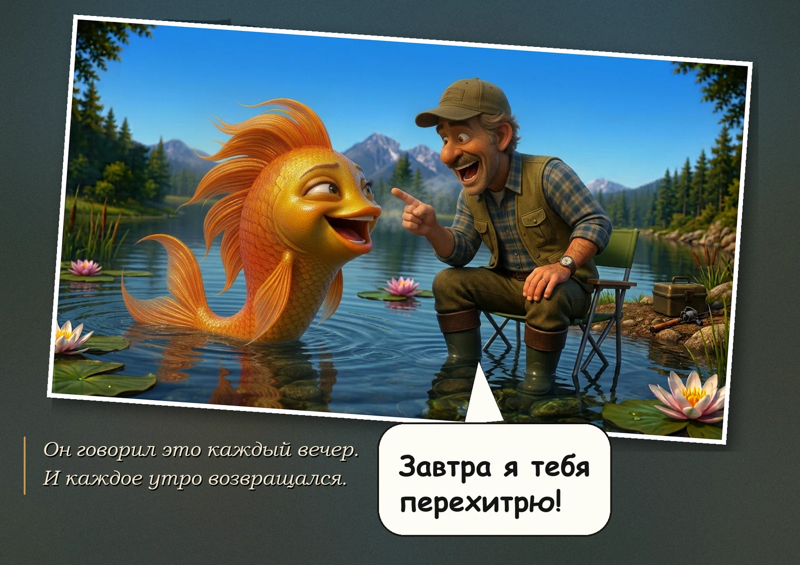 Рыбак и рыбка-абьюзер, полоса 6 из 60